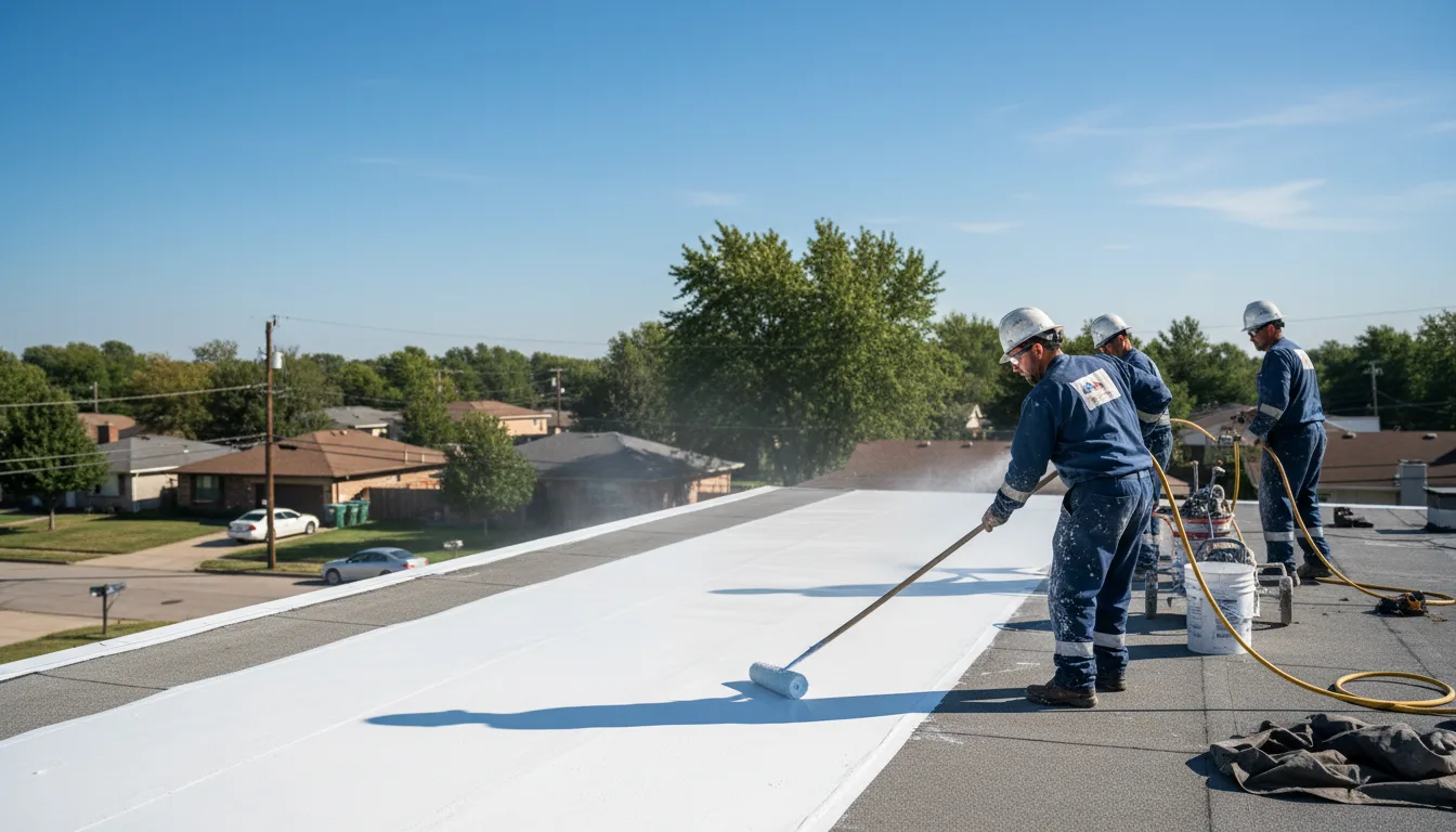 Commercial roof coating in Welsh, LA near me
